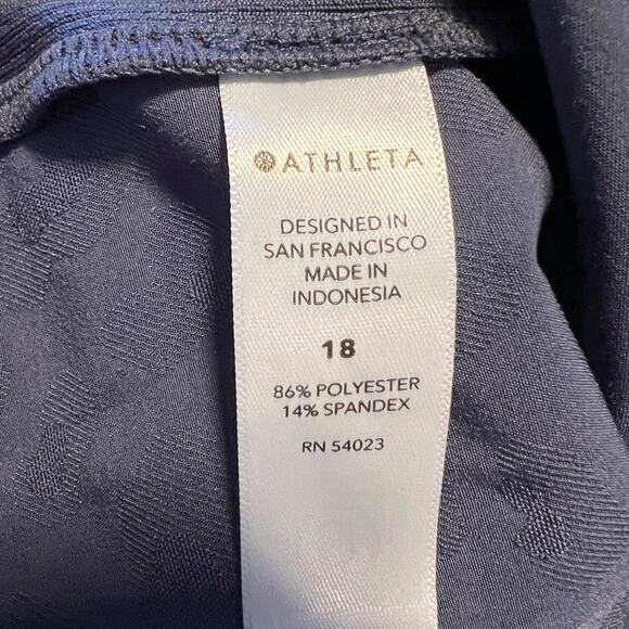 Athleta Brooklyn Pant Size 18 Textured Ankle Purple - Picture 7 of 7